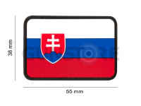 Slovakia Flag Rubber Patch 1