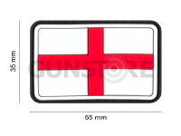 England Flag Rubber Patch Color 1