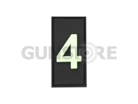 4 Team Member Rubber Patch Glow in the Dark