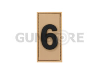 6 Team Member Rubber Patch Desert
