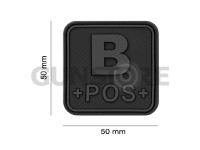 Bloodtype Square Rubber Patch B Pos 1