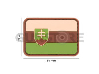 Slovakia Flag Rubber Patch 3