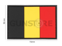 Belgium Flag Rubber Patch 3
