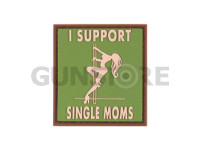 I Support Single Mums Rubber Patch 0