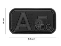 Bloodtype Rubber Patch A Neg 1