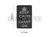 Keep Calm Rubber Patch 1