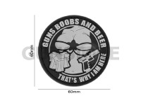 Guns Boobs and Beer Rubber Patch 3