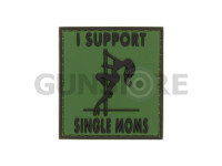 I Support Single Mums Rubber Patch