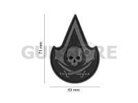 Assassin Skull Rubber Patch 4