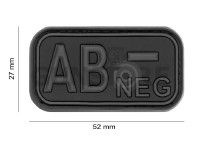 Bloodtype Rubber Patch AB Neg 1
