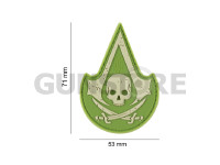 Assassin Skull Rubber Patch 4
