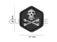 Gorilla Hunter Skull Cat Eye Rubber Patch 1