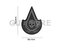 Assassin Skull Rubber Patch 1