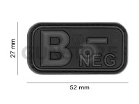 Bloodtype Rubber Patch B Neg 1