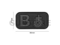 Bloodtype Rubber Patch B Pos 3
