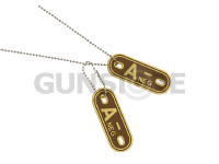 Bloodgroup Rubber Dog Tags A Neg 0