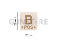 B Pos Bloodgroup Patch 3