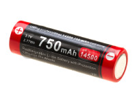 14500 Battery 3.7V 750mAh Micro-USB 0