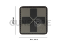 Red Cross Rubber Patch 40mm 3
