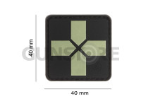 Red Cross Rubber Patch 40mm 4