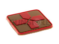 Red Cross Rubber Patch 40mm 1