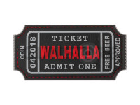 Large Walhalla Ticket Rubber Patch