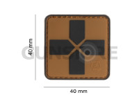 Red Cross Rubber Patch 40mm 2