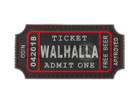 Large Walhalla Ticket Rubber Patch