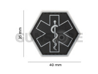 Paramedic Hexagon Rubber Patch 3