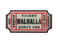 Large Walhalla Ticket Rubber Patch