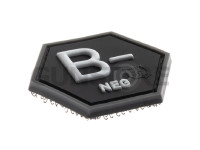 Bloodgroup Hexagon Rubber Patch B Neg 1