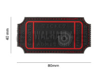 Large Walhalla Ticket Rubber Patch 3