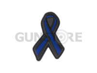 Thin Blue Line Ribbon Rubber Patch 0
