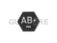 Bloodgroup Hexagon Rubber Patch AB Pos