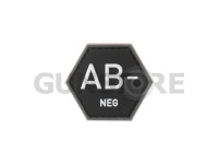 Bloodgroup Hexagon Rubber Patch AB Neg 0
