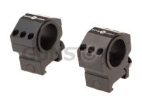 30mm / 25.4mm Tactical Mounting Rings - Medium Hei 1