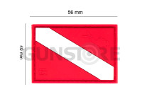 Diver Down Flag Rubber Patch 4