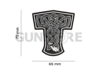 Thors Hammer Dragon Rubber Patch 4