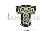 Thors Hammer Dragon Rubber Patch 4