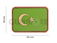 Turkey Flag Rubber Patch 4
