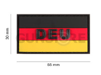 Small German Flag Rubber Patch 4