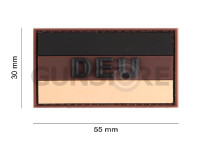 Small German Flag Rubber Patch 4