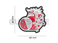 Viking Dragon Ship Head Rubber Patch 4