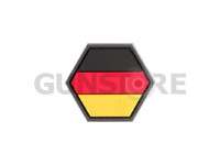 German Flag Hexagon Rubber Patch 0