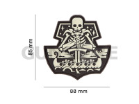 Ghost Ship Skull Rubber Patch 4