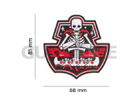 Ghost Ship Skull Rubber Patch 4