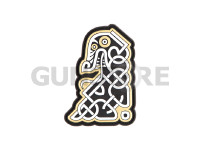 Northman Tribal Dragon Ship Head Rubber Patch 0