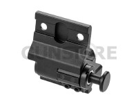 Flip to Side Magnifier Mount Push Button - 2 Bolt  3